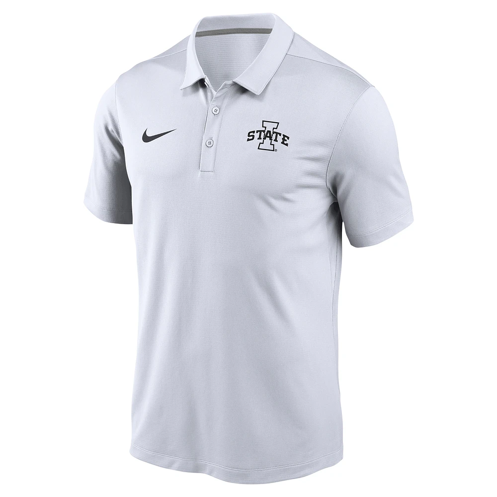 Men's Nike White Iowa State Cyclones Whiteout Varsity Polo