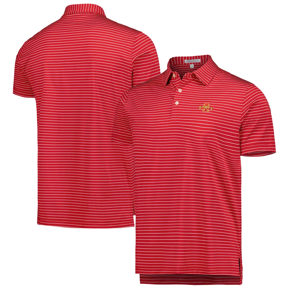 Polo en jersey Peter Millar Cardinal Iowa State Cyclones Crafty Performance pour homme