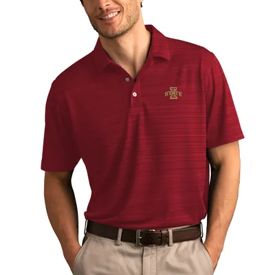 Lids Stanford Cardinal Vansport Strata Textured Polo - Black