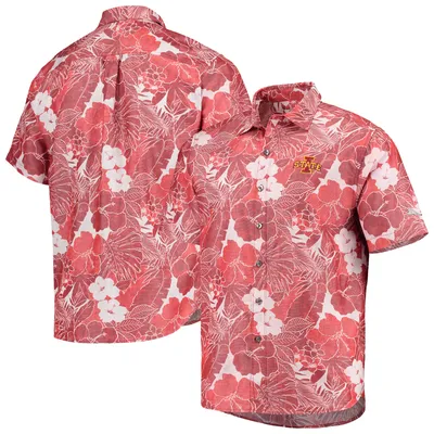 Lids Iowa State Cyclones Tommy Bahama Al Fresco Tropics Jacquard Button-Up  Shirt - White