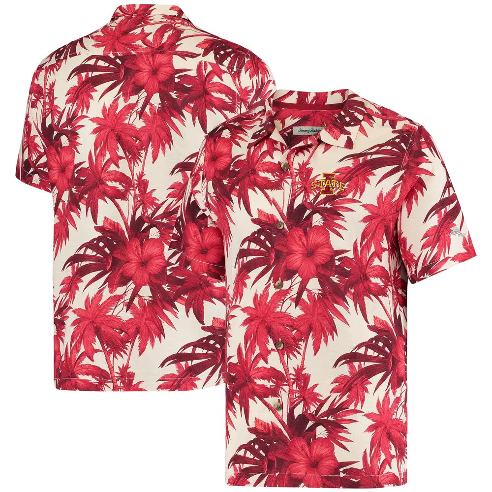 Lids Iowa State Cyclones Tommy Bahama Al Fresco Tropics Jacquard Button-Up  Shirt - White