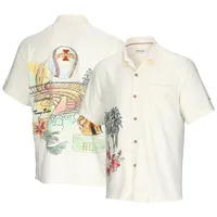 Chemise boutonnée Tommy Bahama State Cyclones Paradise Fly Ball Camp de pour hommes