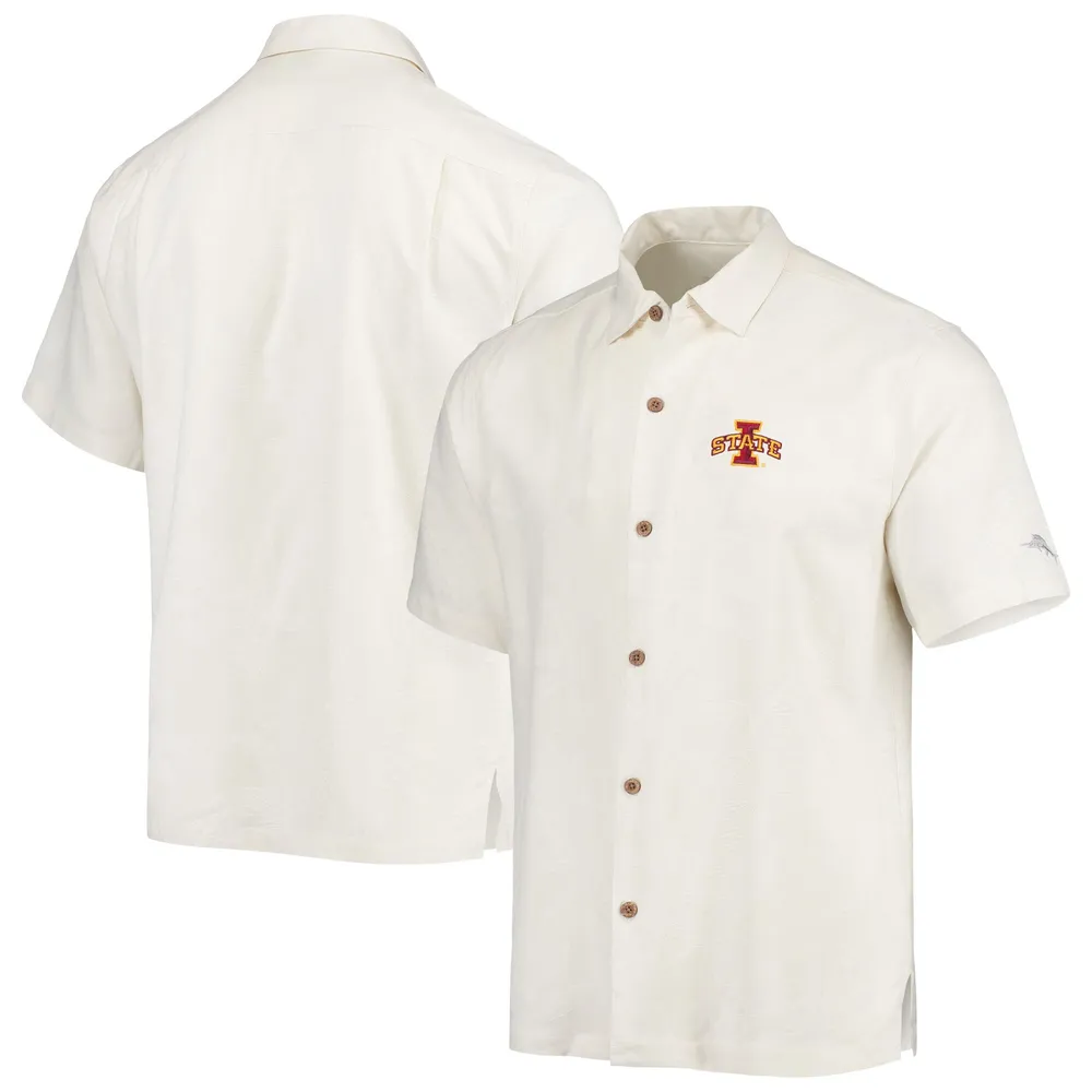 Lids Iowa State Cyclones Tommy Bahama Al Fresco Tropics Jacquard Button-Up  Shirt - White
