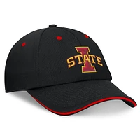 Casquette réglable Top of the World noire pour hommes, Iowa State Cyclones Release