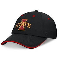 Casquette réglable Top of the World noire pour hommes, Iowa State Cyclones Release