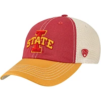 Men's Top of the World  Cardinal/Gold Iowa State Cyclones Off Road Adjustable Trucker Hat