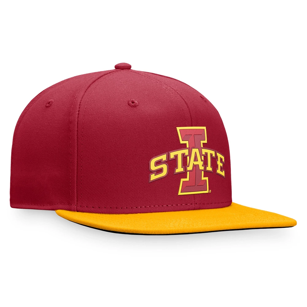 Men's Top of the World Cardinal Iowa State Cyclones Fundamental Snapback Hat