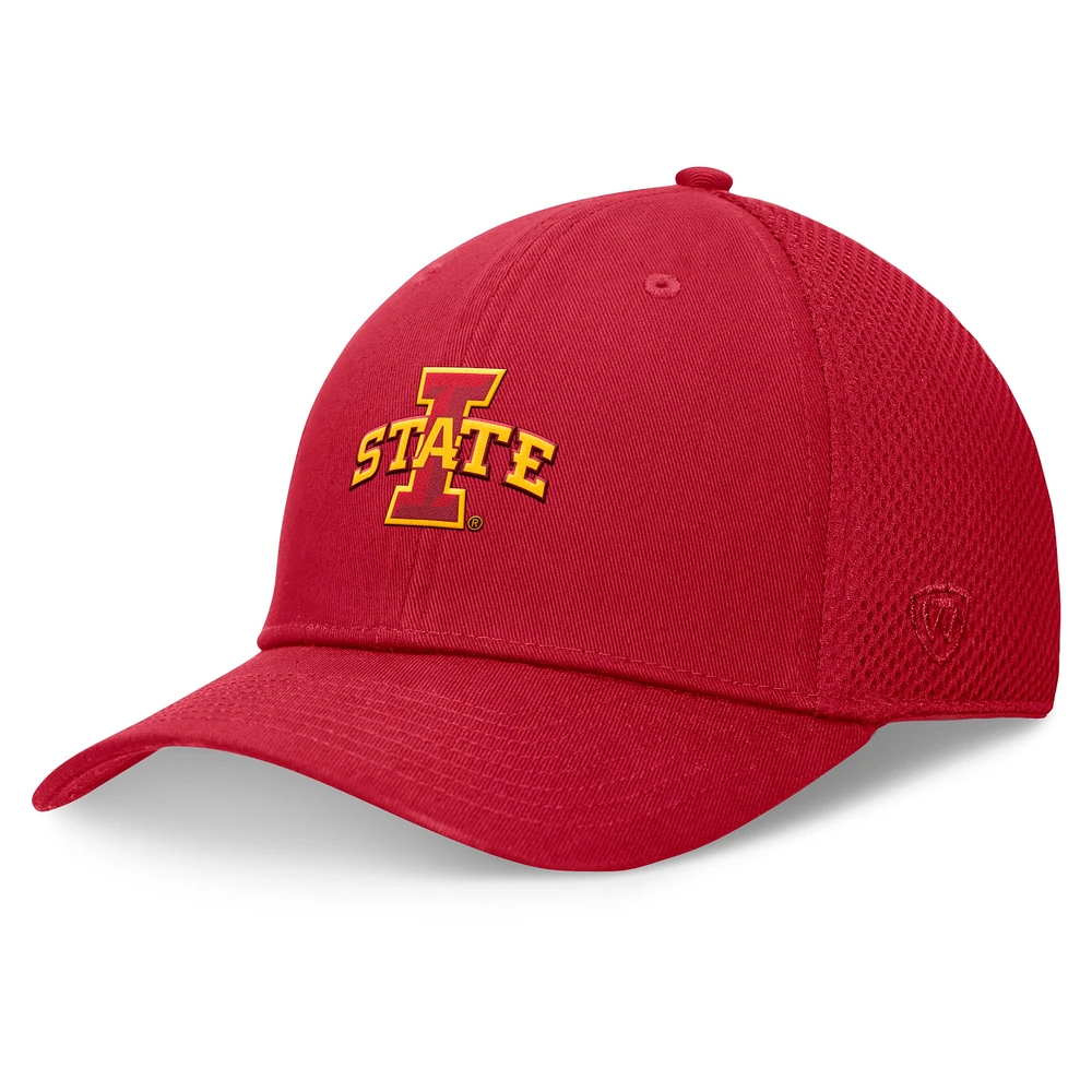 Men's Top of the World Cardinal Iowa State Cyclones Spacer Flex Hat