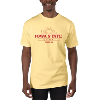 Iowa State Cyclones Uscape Apparel Garment Dyed T-Shirt - Yellow