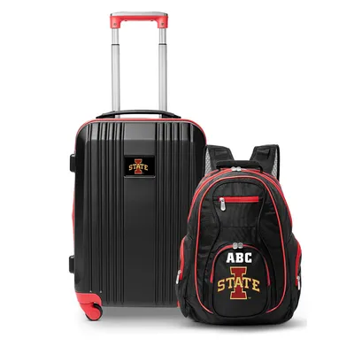Iowa State Cyclones MOJO Personalized Premium 2-Piece Backpack & Carry-On Set