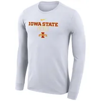 T-shirt à manches longues Nike Iowa State Cyclones 2023 On Court Bench blanc