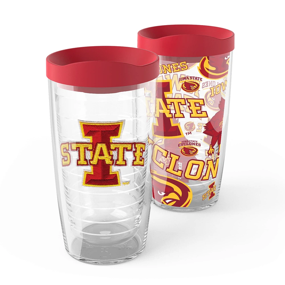 Tervis Iowa State Cyclones, paquet de 2, 16 oz. Ensemble de gobelets concurrents et emblèmes