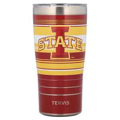 Tervis Iowa State Cyclones 20oz. Gobelet en acier inoxydable à rayures Hype