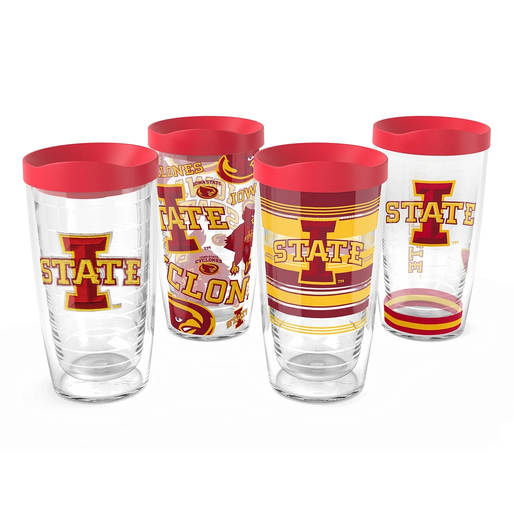 Tervis Iowa State Cyclones paquet de quatre 16oz. Ensemble de gobelets classiques