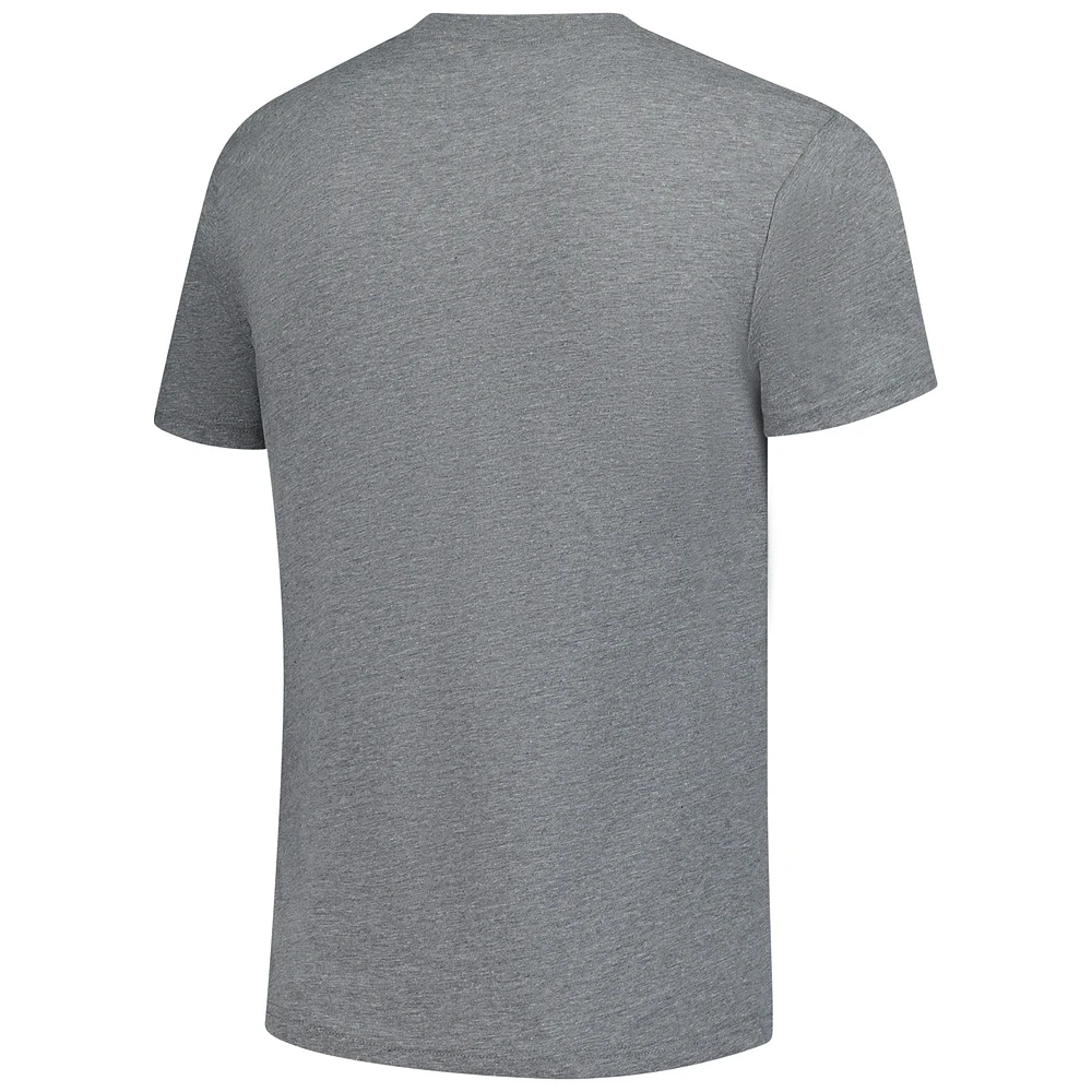 Unisex Charlie Hustle  Gray Iowa State Cyclones Hilton Magic Vintage Tri-Blend T-Shirt