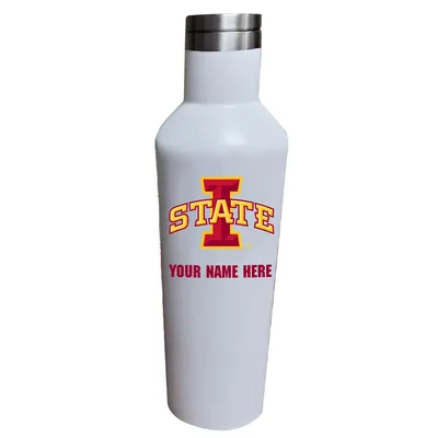 Iowa State Cyclones 17oz. Personalized Infinity Stainless Steel Water Bottle - White