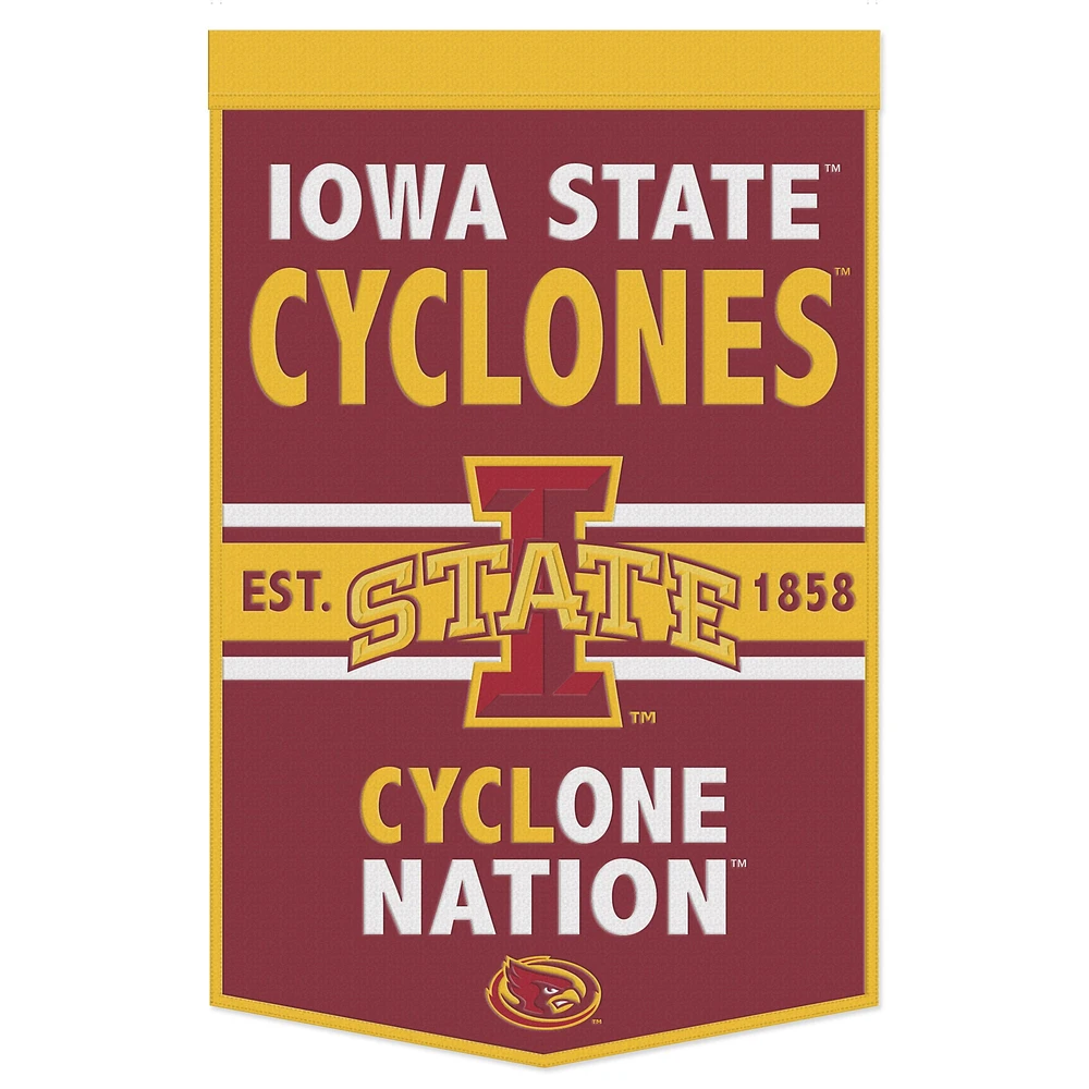 WinCraft Bannière avec slogan Iowa State Cyclones 24" x 38"