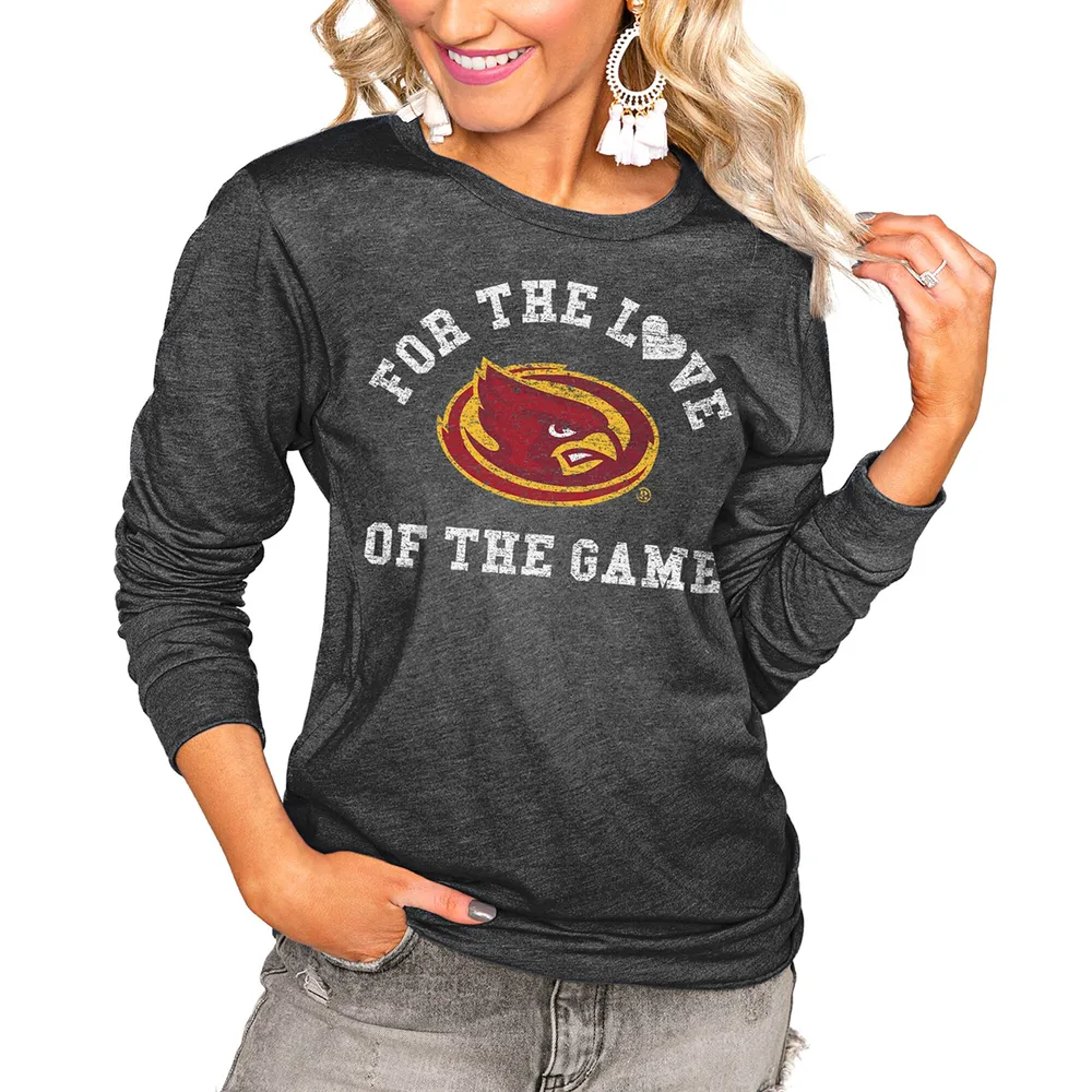 Gameday Couture Women's Charcoal Boise State Broncos for The Love Luxe Boyfriend Long Sleeve T-Shirt