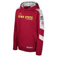 Youth Colosseum Cardinal Iowa State Cyclones OHT Military Appreciation Cyclone Digital Camo Pullover Hoodie