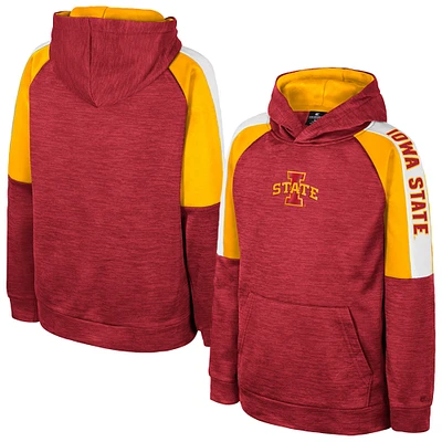 Sweat à capuche pour jeunes Colosseum Cardinal Iowa State Cyclones