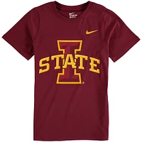 T-shirt à logo en coton Nike Cardinal Iowa State Cyclones pour enfant