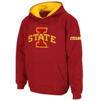 Youth Stadium Athletic Cardinal Iowa State Cyclones Big Logo Pullover Hoodie