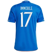 Men's adidas Ciro Immobile Blue Italy National Team 2023/24 Home - Replica Player Jersey