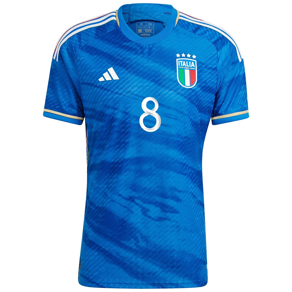 Homme adidas Jorginho Bleu Italie Équipe Nationale 2023/24 Domicile