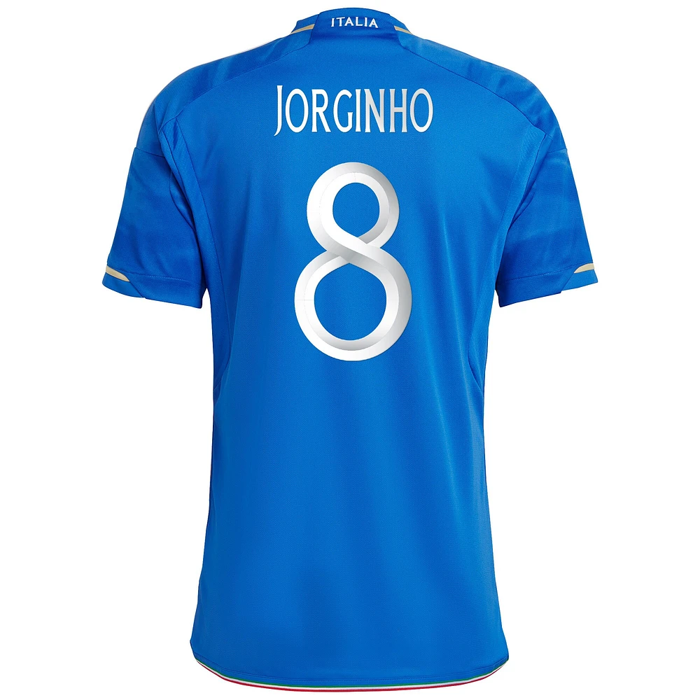 Men's adidas Jorginho Blue Italy National Team 2023/24 Home - Replica Player Jersey