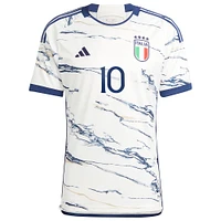 Men's adidas Lorenzo Insigne White Italy National Team 2023/24 Away - Replica Player Jersey