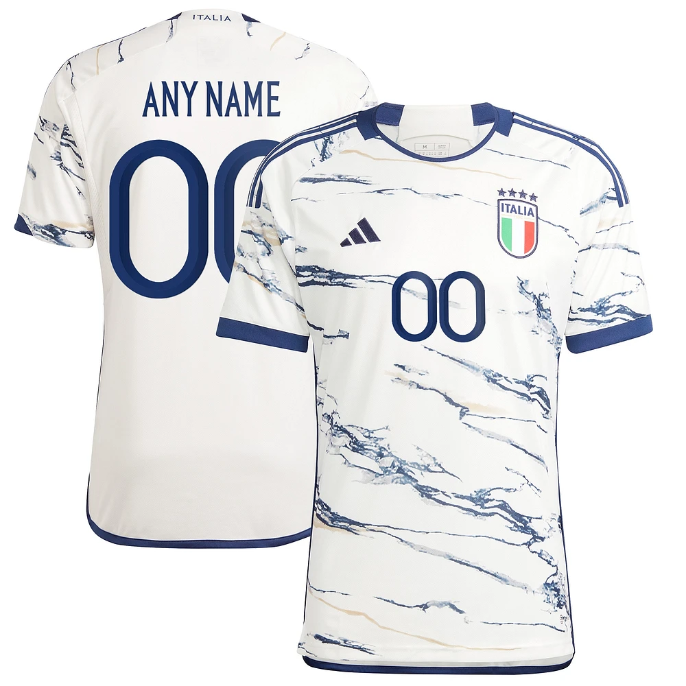 Men's adidas White Italy National Team 2023/24 Away - Replica Custom Jersey