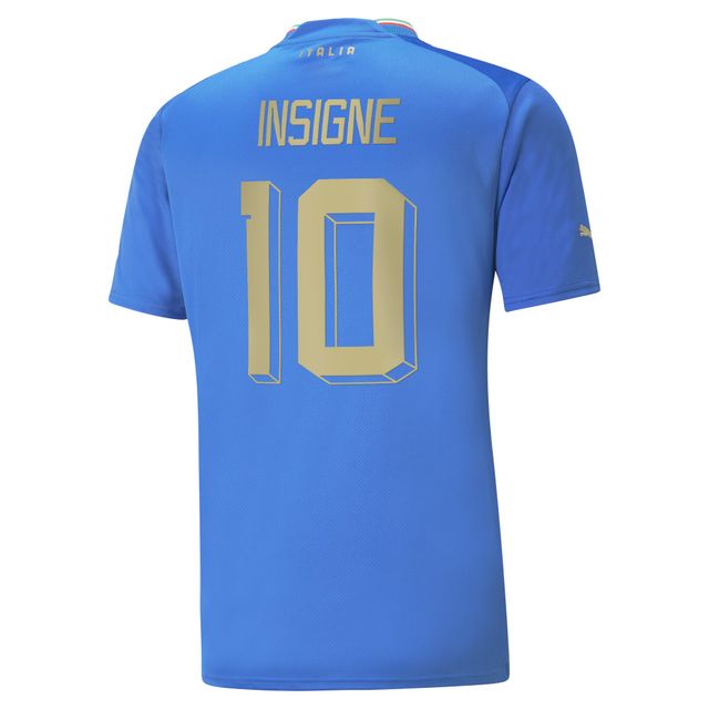 Men's Puma Lorenzo Insigne Blue Italy National Team 2022/23 Home Replica Player Jersey Size: Small