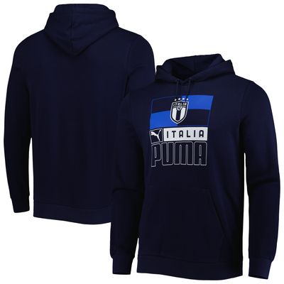Men's Puma Navy Italy National Team FtblCore Pullover Hoodie