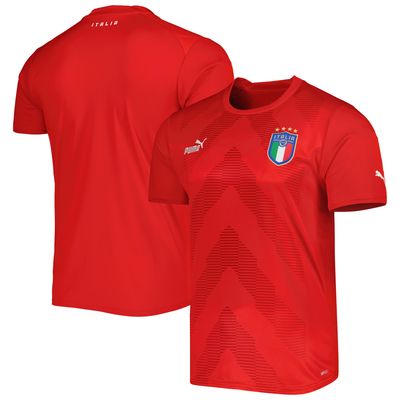 Men's Puma Red/White Italy National Team 2022/23 Replica Goalkeeper Jersey