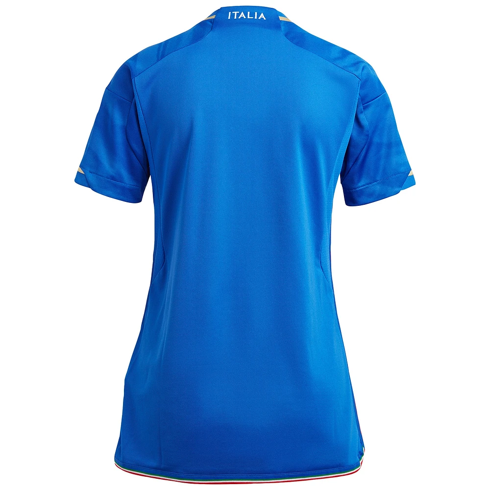 Maillot adidas Équipe nationale Italie 2023 domicile bleu pour femme - Replica