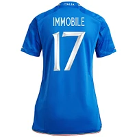 Women's adidas Ciro Immobile Blue Italy National Team 2023 Home - Replica Player Jersey