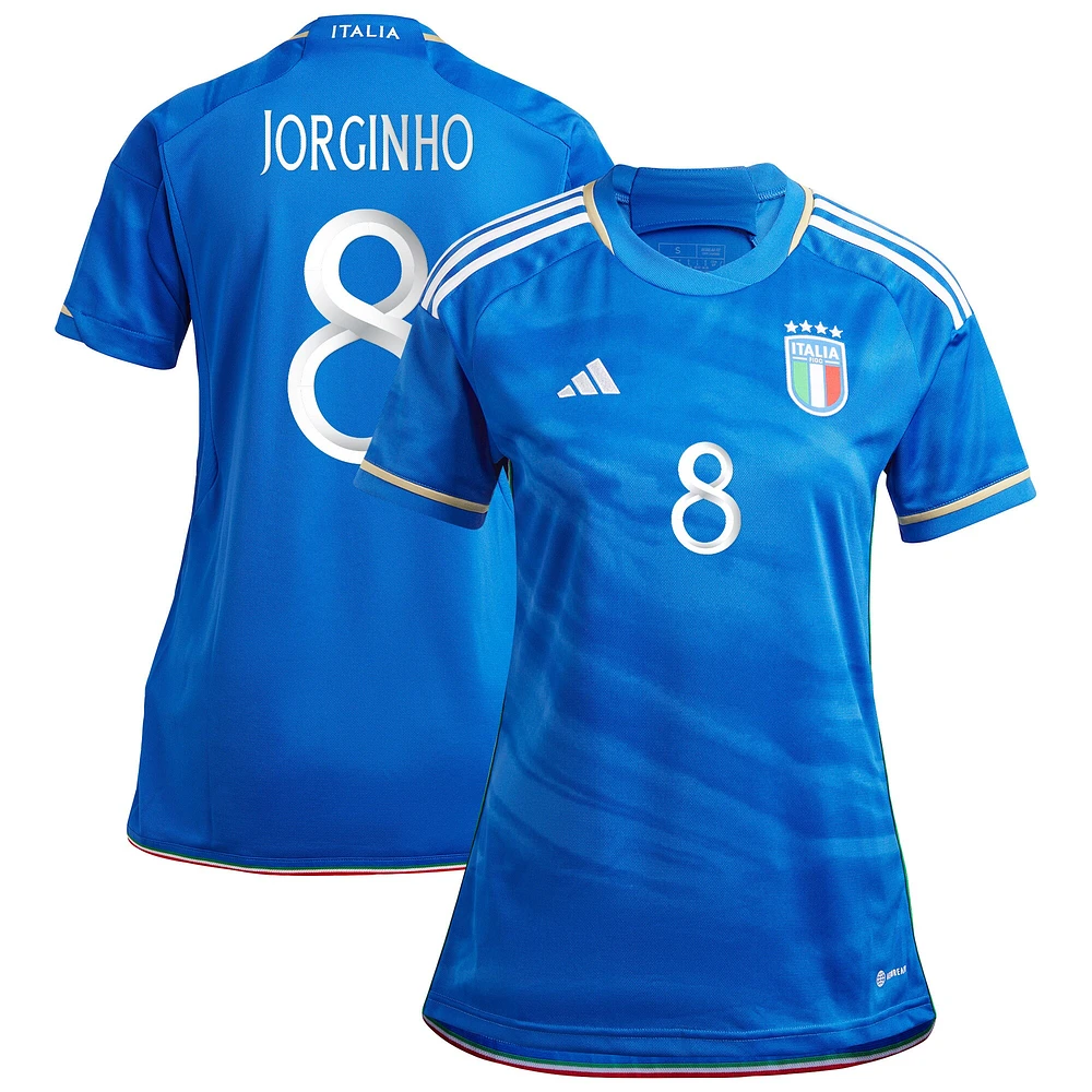 adidas Jorginho Bleu Italie Équipe Nationale 2023 Domicile - Maillot Replica Player