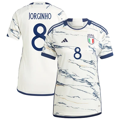 Maillot Femme adidas Jorginho Blanc Italie Équipe Nationale 2023 Extérieur Réplique