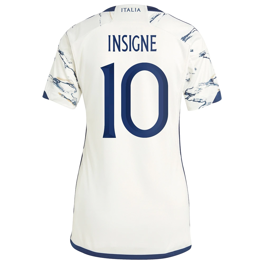 Femme adidas Lorenzo Insigne Blanc Italie Équipe Nationale 2023 Extérieur - Maillot Replica Player