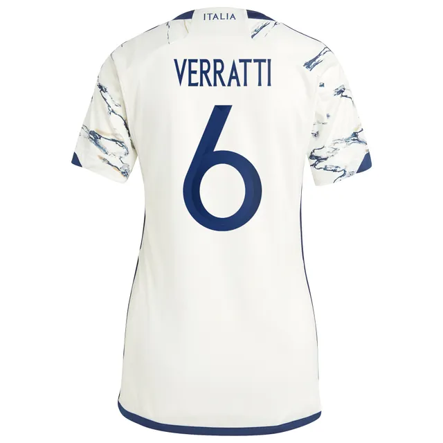 Adidas Women's adidas Marco Verratti White Italy National Team 2023/24 Away  Replica Jersey Bramalea City Centre