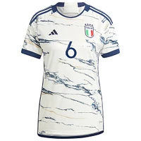 Maillot Femme adidas Marco Verratti Blanc Italie Équipe Nationale 2023 Extérieur Réplique