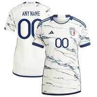 Maillot Femme adidas Italie National Team 2023 Extérieur Réplique Personnalisé Blanc