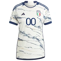 Maillot Femme adidas Italie National Team 2023 Extérieur Réplique Personnalisé Blanc