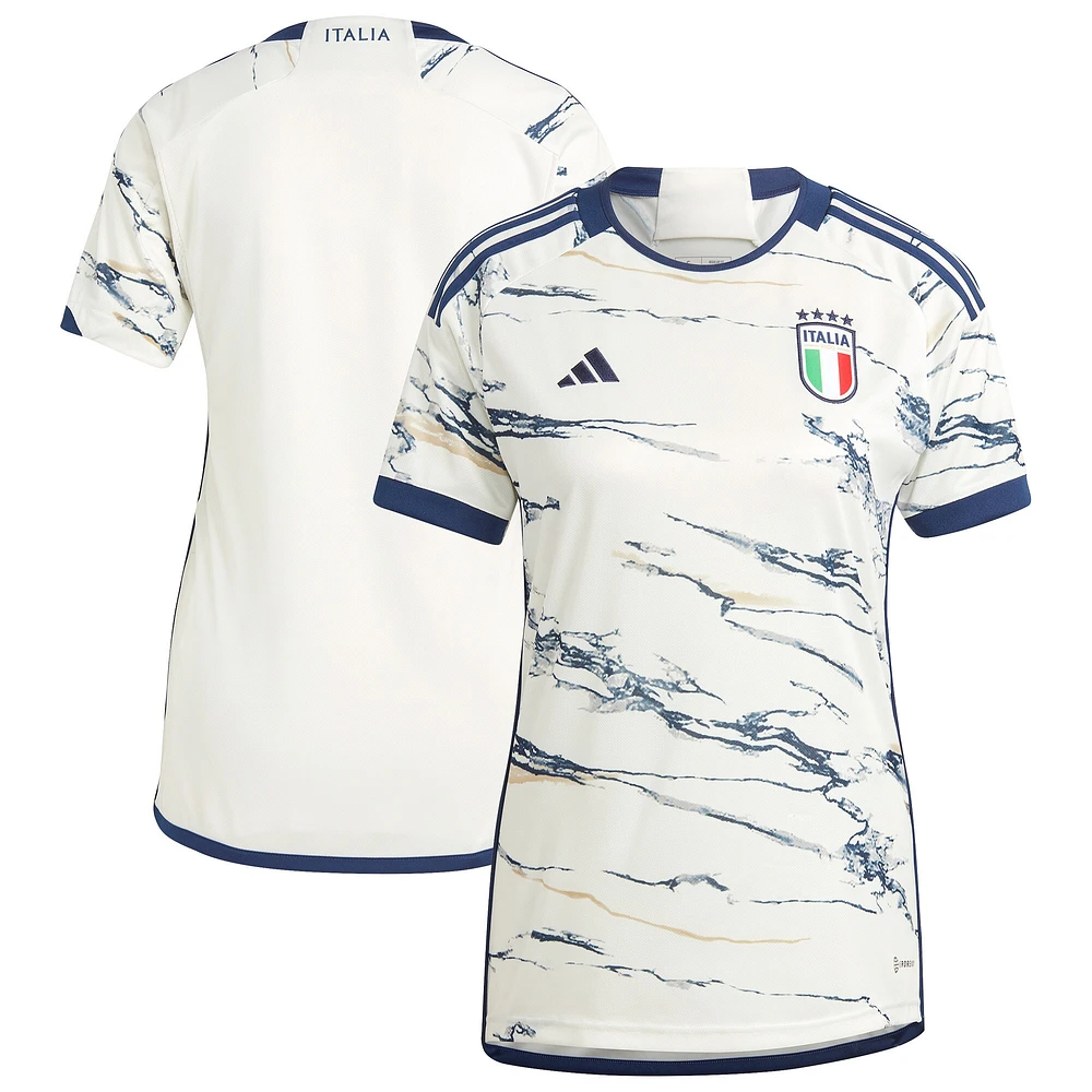 Maillot adidas Équipe nationale d'Italie 2023 extérieur blanc pour femme