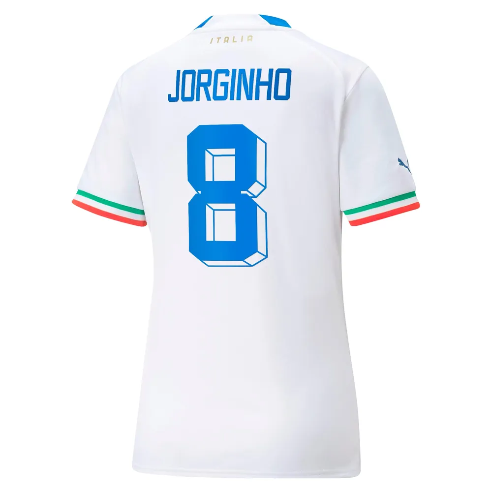 Women's Puma Jorginho White Italy National Team 2022/23 Away Replica Player Jersey