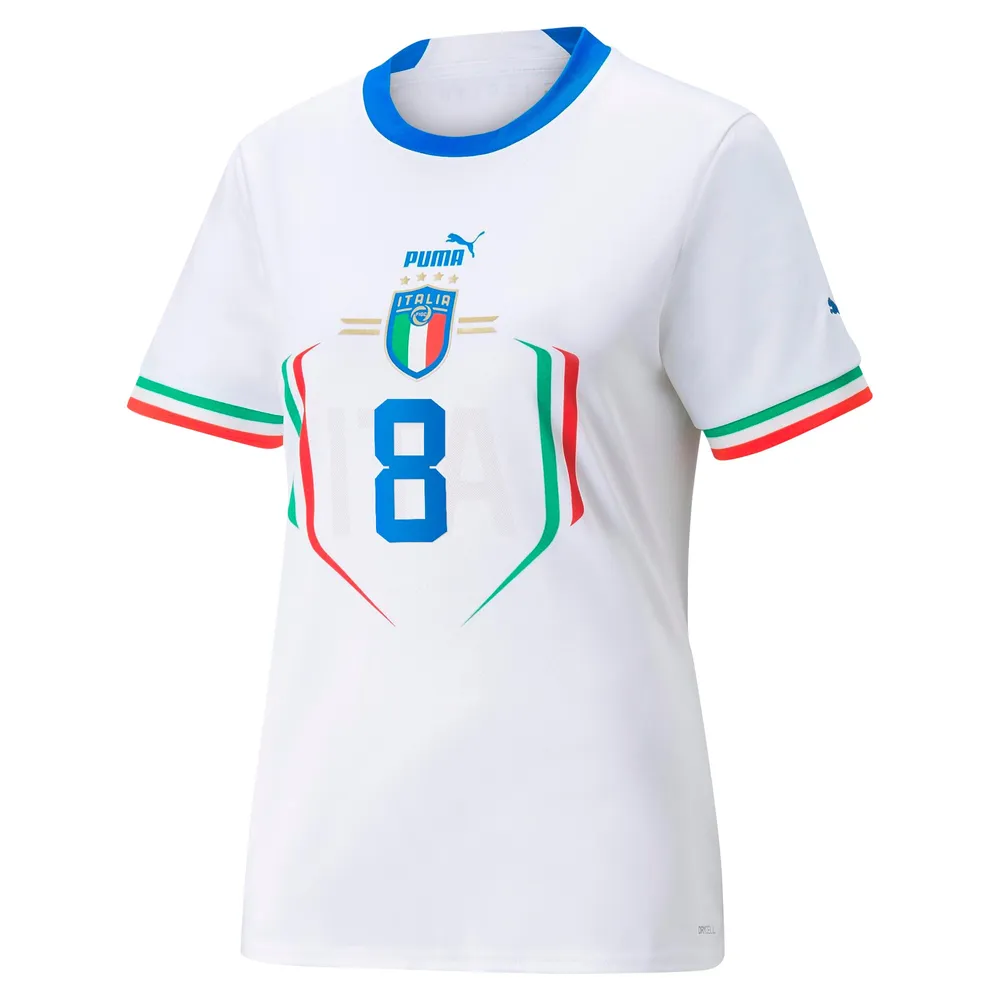 Women's Puma Jorginho White Italy National Team 2022/23 Away Replica Player Jersey