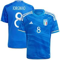 Enfant adidas Jorginho Bleu Italie Équipe Nationale 2023 Domicile - Maillot Replica Player