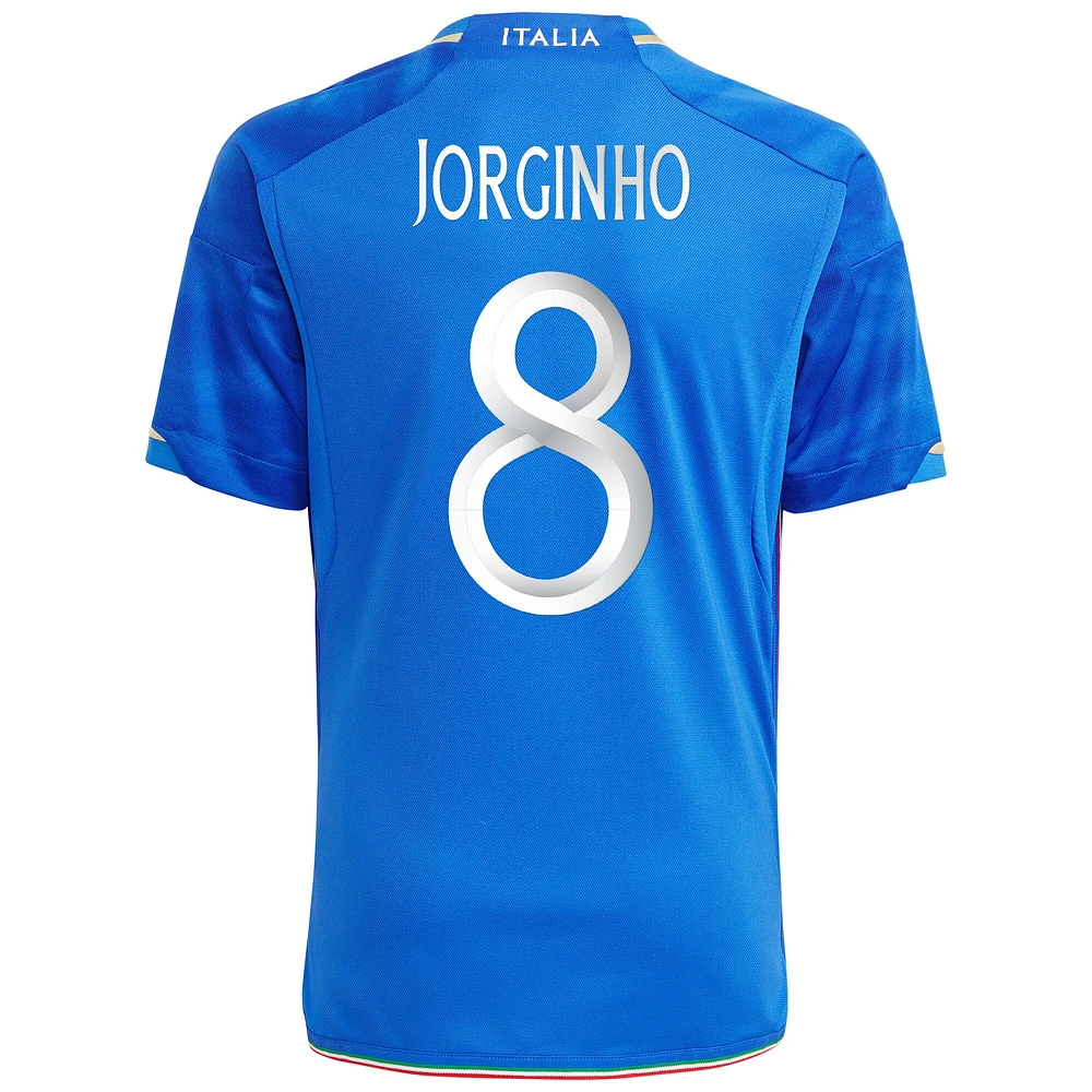 Youth adidas Jorginho Blue Italy National Team 2023 Home - Replica Player Jersey