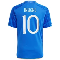 Youth adidas Lorenzo Insigne Blue Italy National Team 2023 Home - Replica Player Jersey