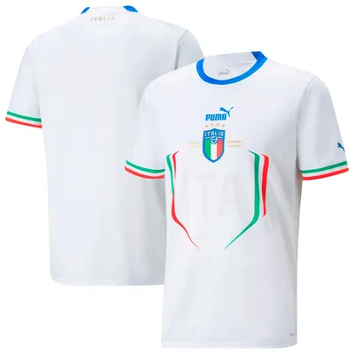 Youth Puma White Italy National Team 2022/23 Away Replica Jersey